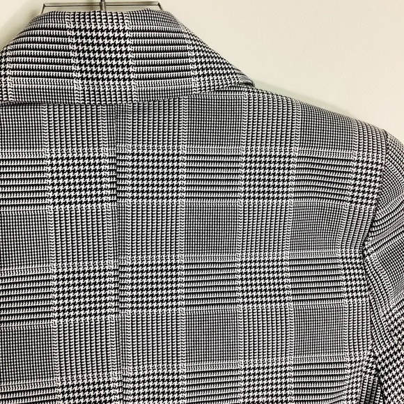 Pull‎ & Bear Double Breasted Houndstooth Blazer Jacket - Picture 10 of 12